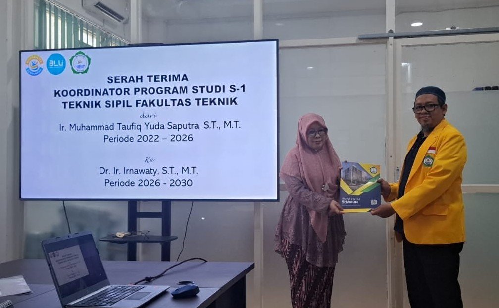 Serah Terima Koordinator Program Studi S1 Teknik Sipil Fakultas Teknik Berlangsung Khidmat